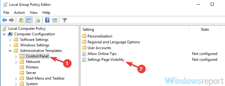  group policy missing check for updates