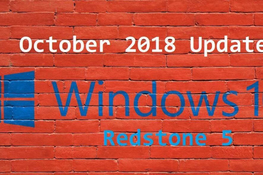 windows 10 Windows 10 October 2018 Update