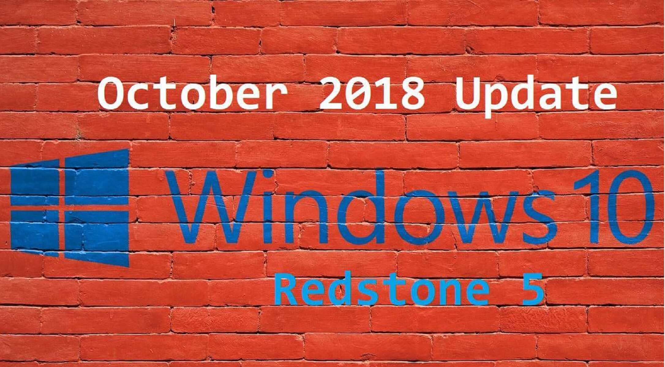 windows 10 Windows 10 October 2018 Update