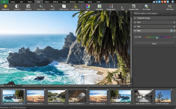 NCH PhotoPad Image Editor 11.51 download the new version for windows