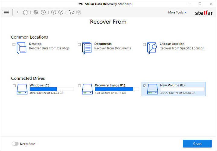 Stellar Data Recovery USB stick files