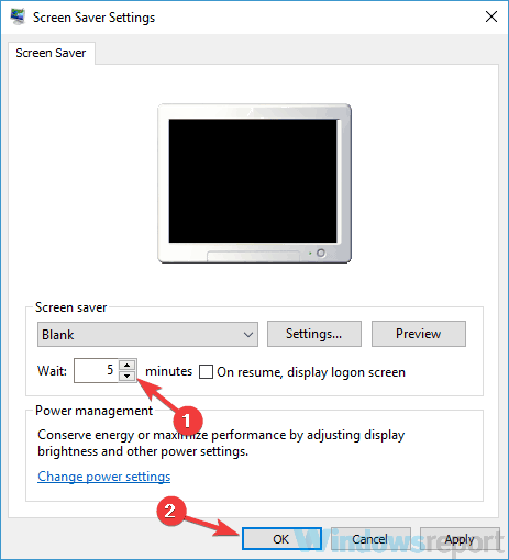 Windows 10 laptop goes to sleep after 2 minutes
