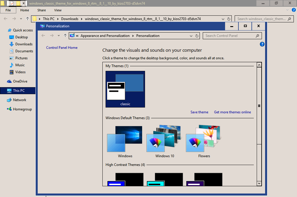 windows 10 classic theme download