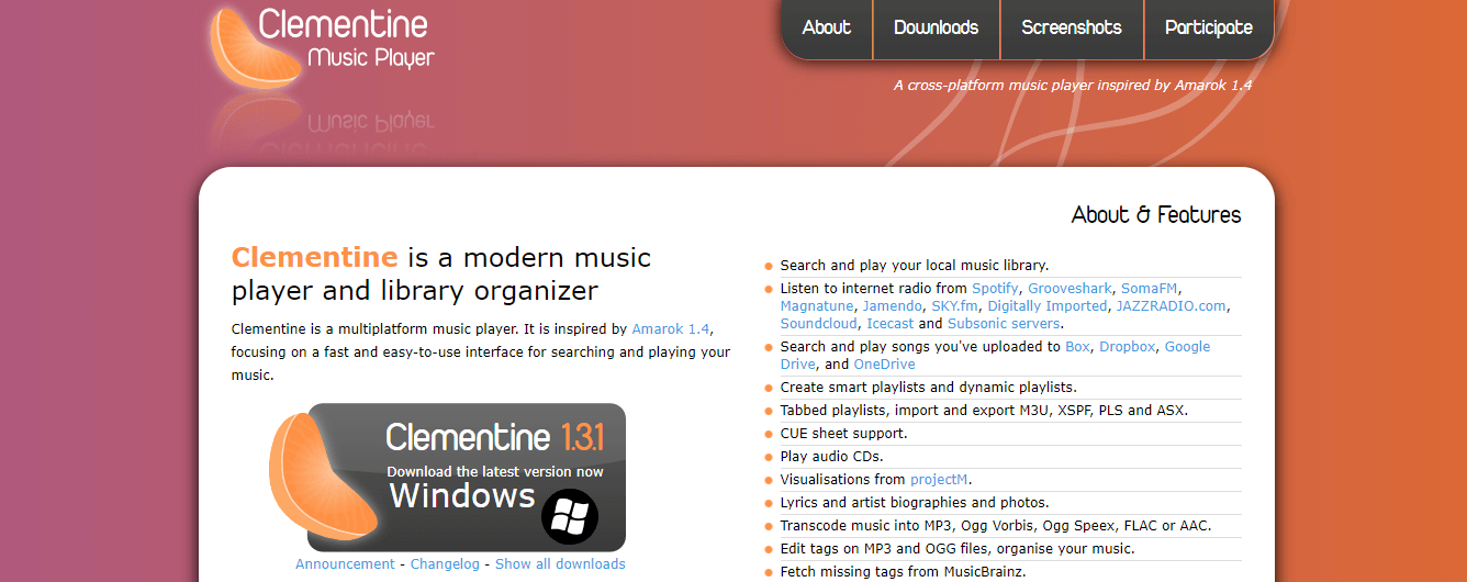 Clementine - Music organizer