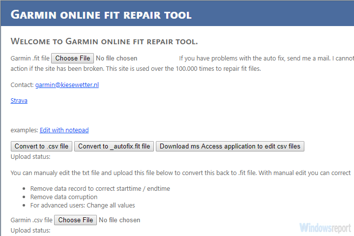 online fit repair tool 