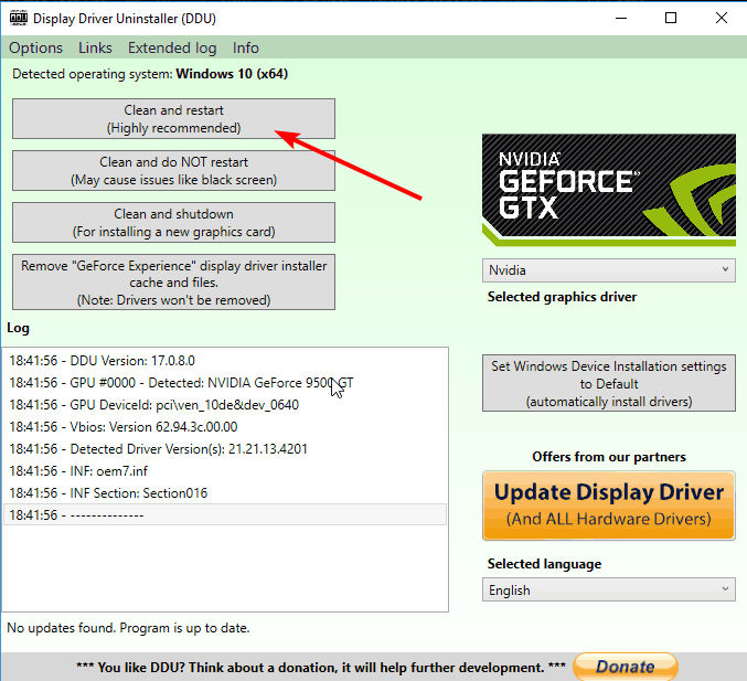 clean nvidia geforce experience something went wrong