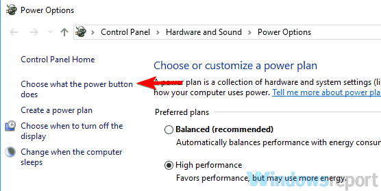 change what power button does battery drain