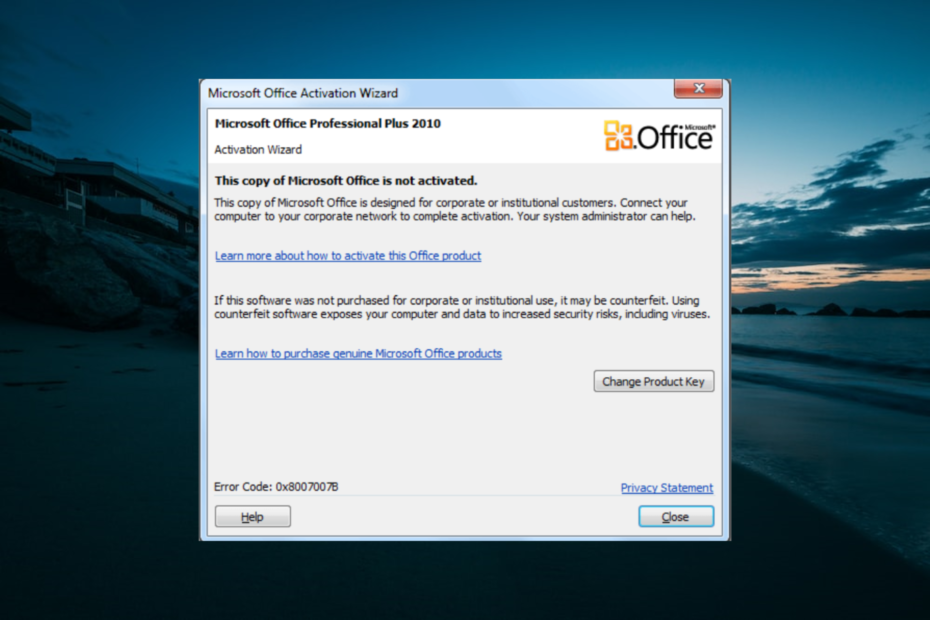 microsoft office activation wizard failed