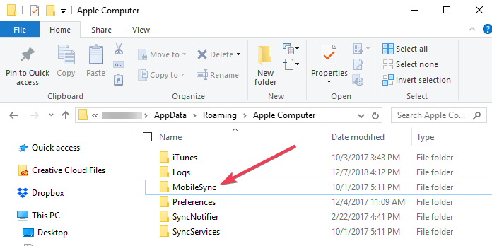 how to change itunes backup location windows 10