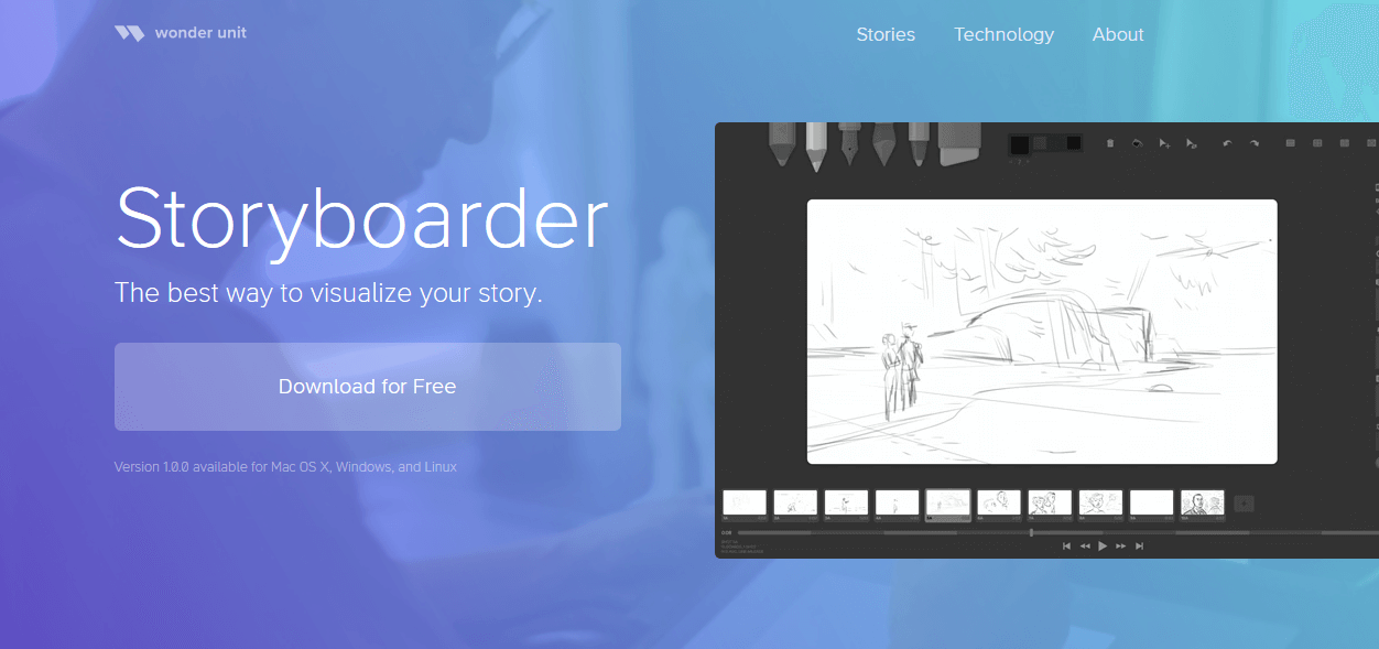 best free storyboard software for development design