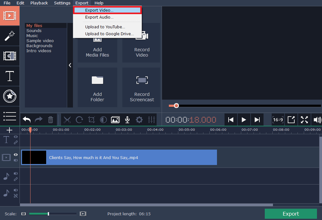 How do I remove audio from a video in Windows Media Player?