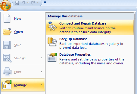 Repair Database access