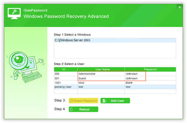 Download Windows Password Recovery Advanced