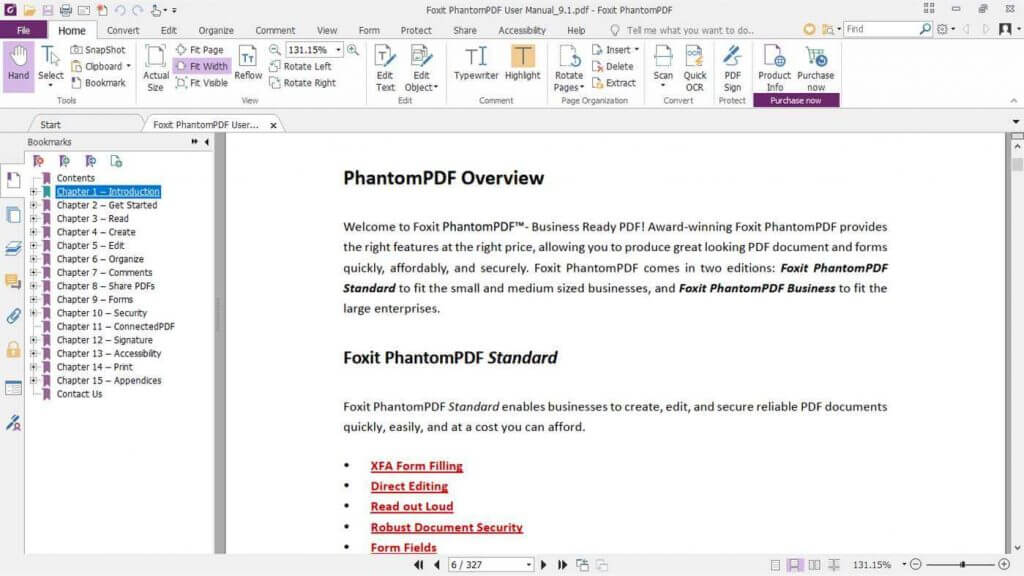 Foxit Phantom PDF software