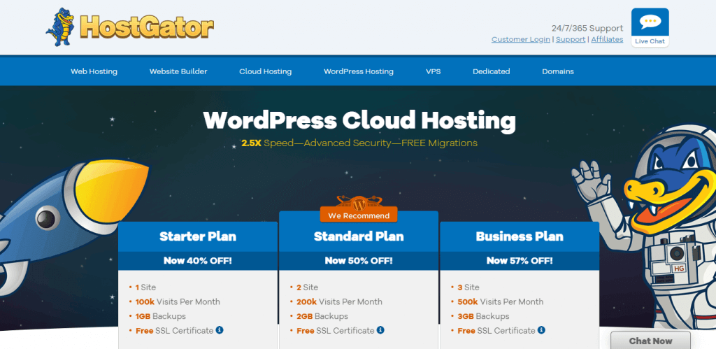 HostGator - WP hosting