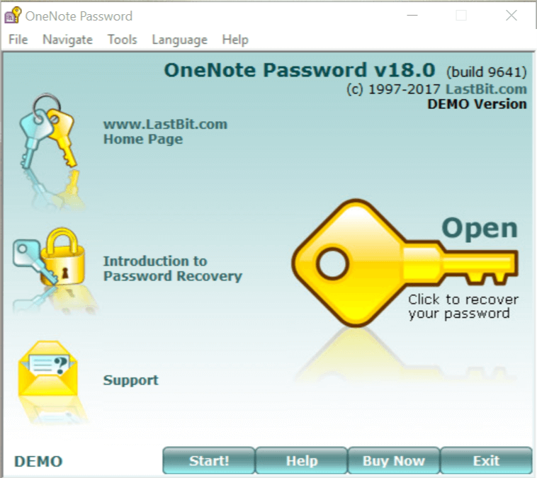 LastBit OneNote Password Recovery