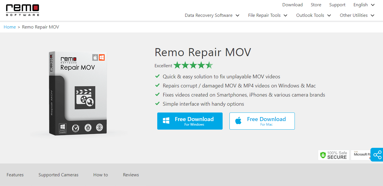 remo repair mov for pc