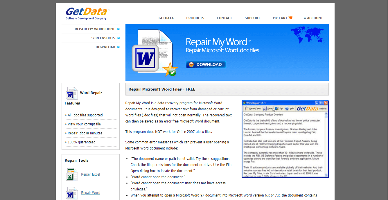 Repair My Word - repair word doc