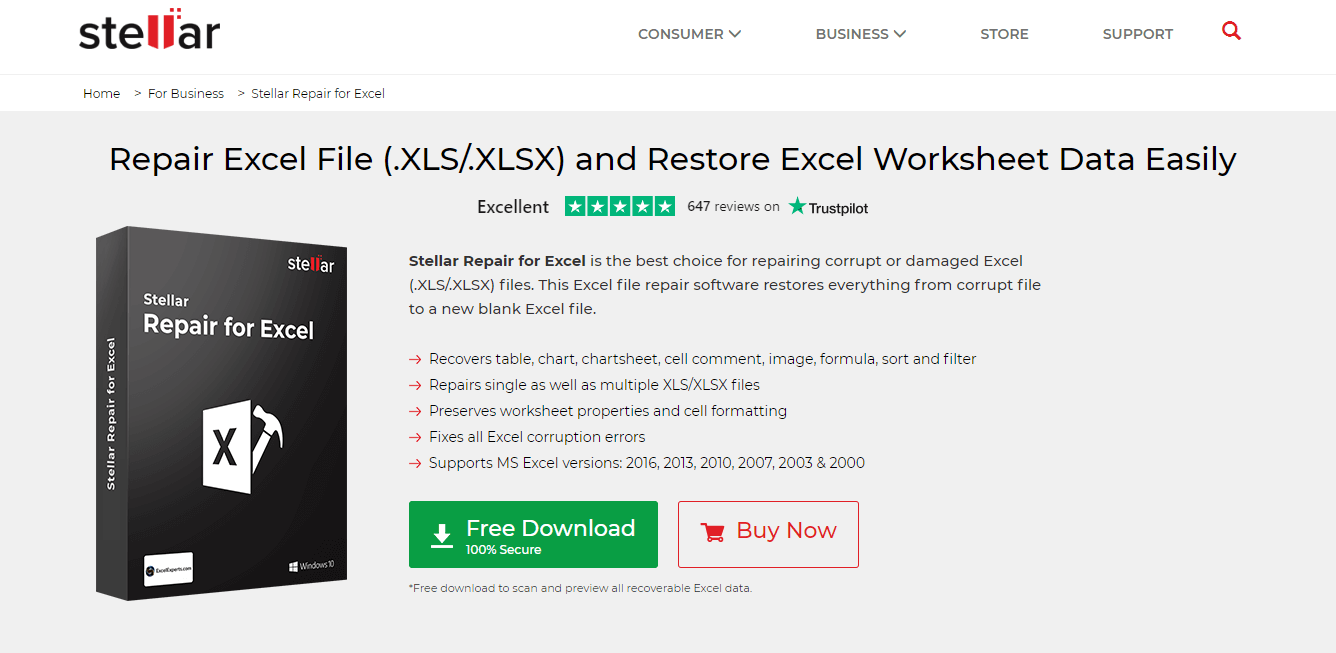 download the new for windows Stellar Repair for Excel 6.0.0.6