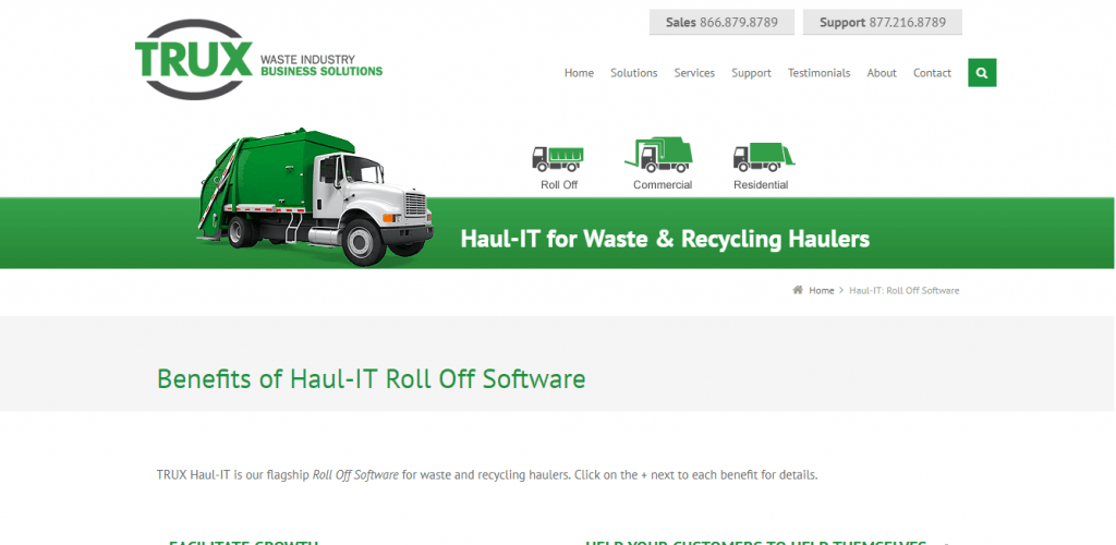 Trux Haul-It - RollOff Software