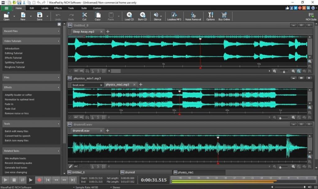 Wavepad Audio Editor- Windows 10