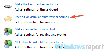 disable visual alternatives for sounds inverted colors