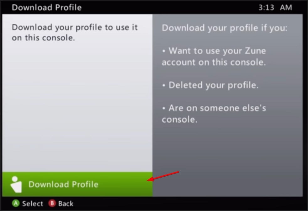Can't download my profile on Xbox 360 [Fix]