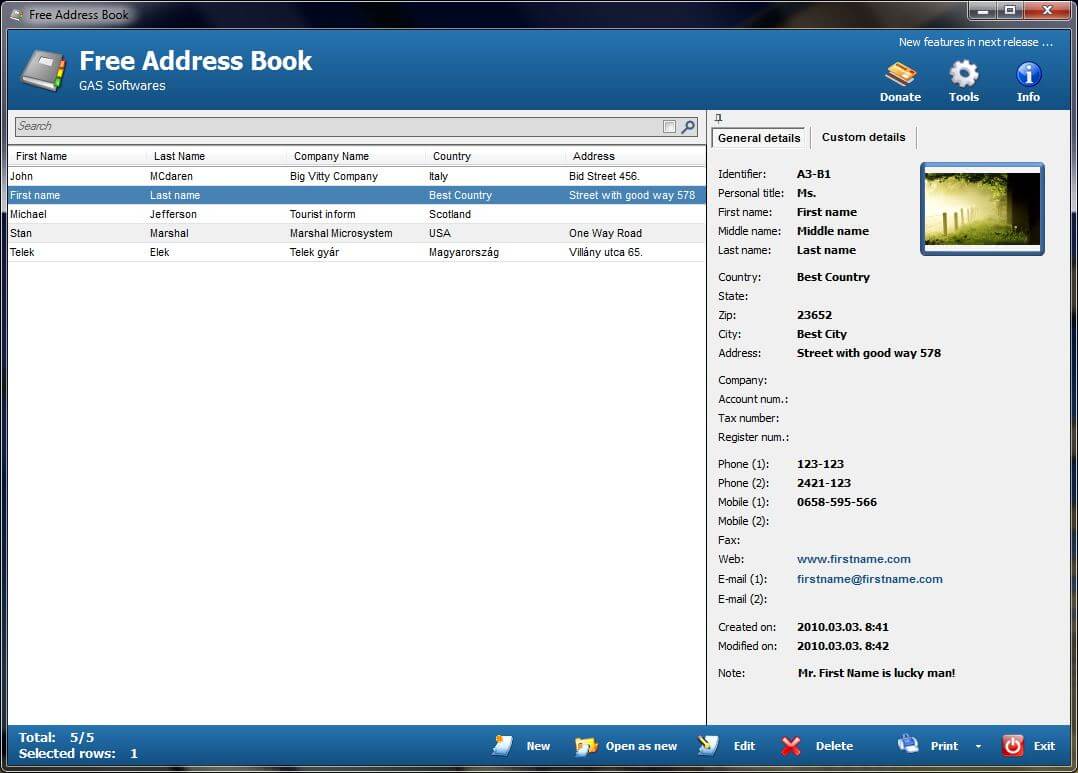 free best address book software for windows 10