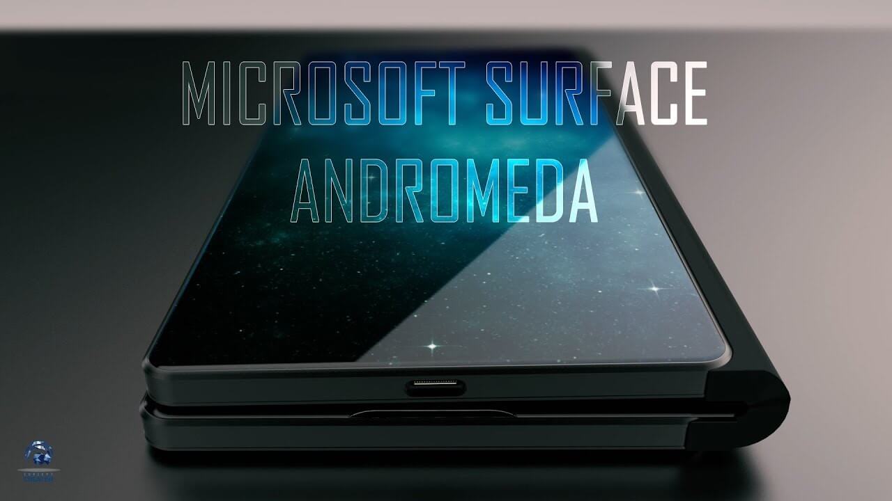 Here's the first Microsoft Andromeda foldable phone ...