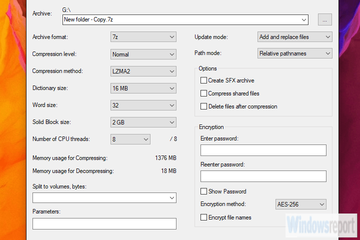 how to create a password protected folder windows 8