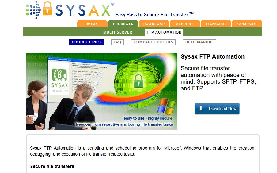 sysax automated ftp software