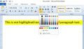 how to remove highlighting in word document