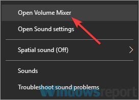 open volume mixer laptop speakers no sound