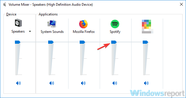 audio mixer applications laptop speakers no sound