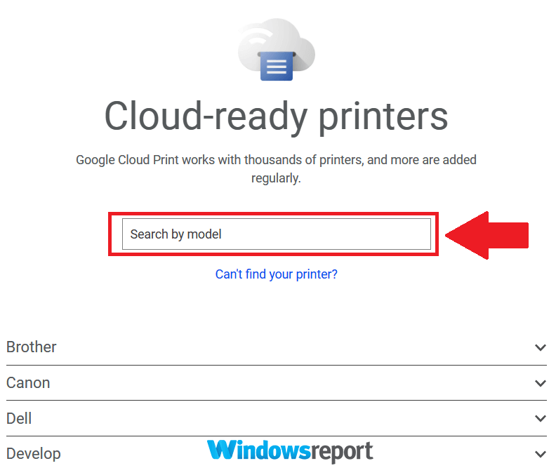 printing from google docs not working