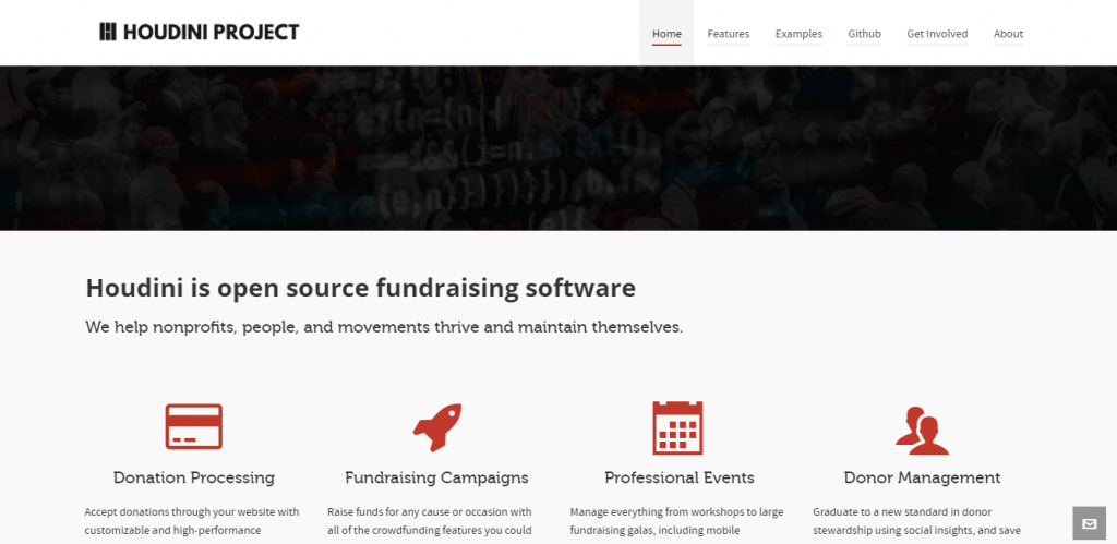 Houdini Project - free fundraising software for charities