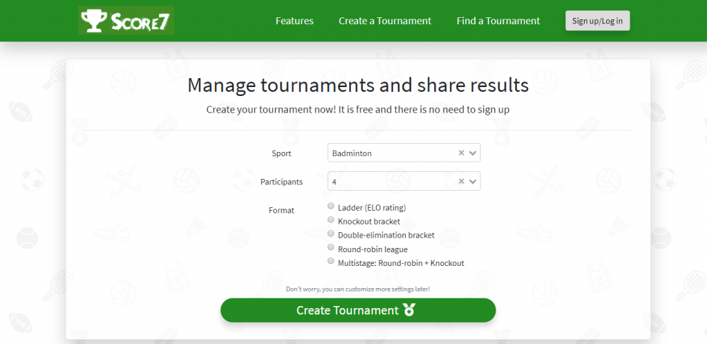 Score7 - badminton tournament software