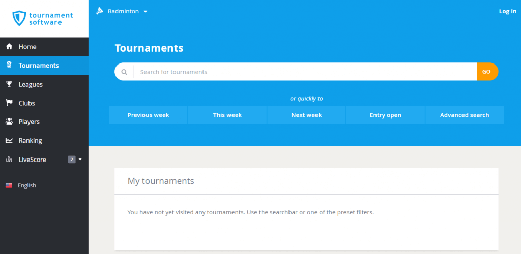 Tournament Planner - badminton software