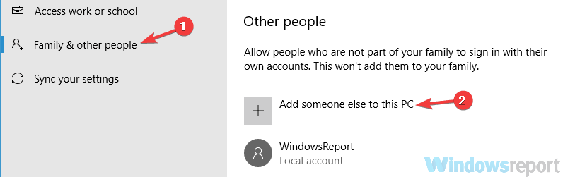 add a new users run as administrator doesn't work