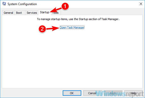 open task manager slow windows 10