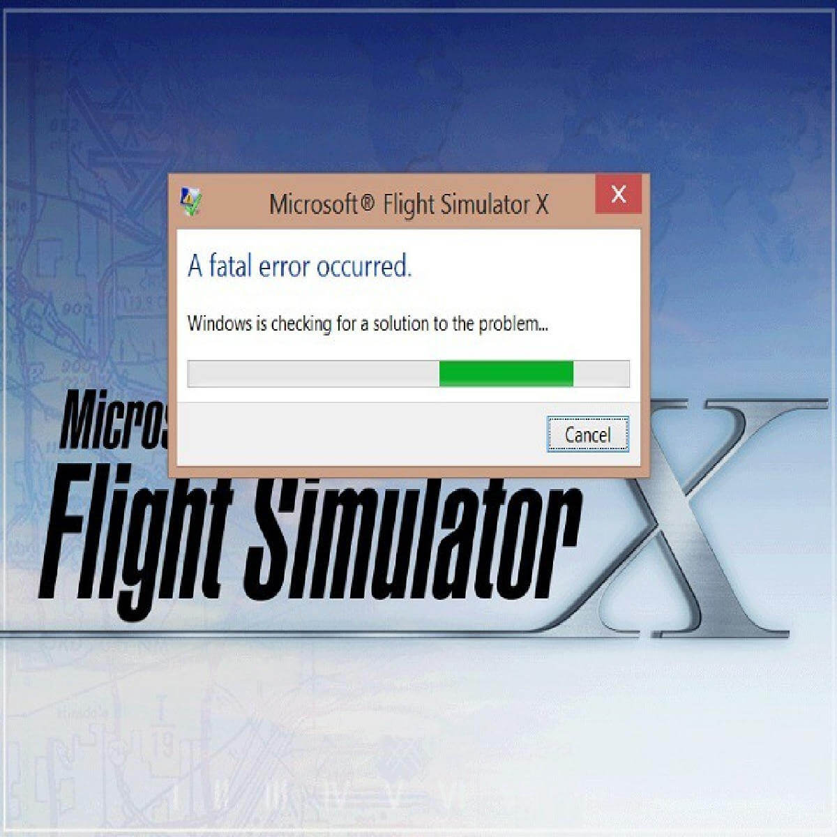 flight simulator fatal error