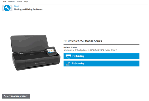 why cant my Windows 10 computer scan from an HP D110 printer