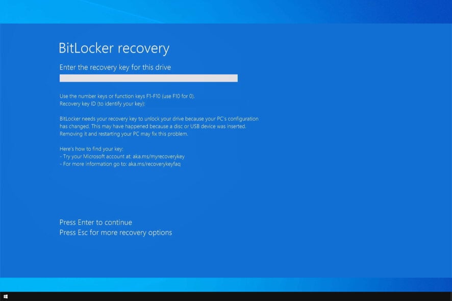 lenovo bitlocker recovery key