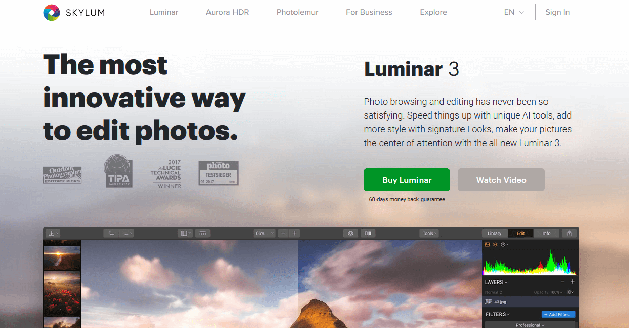 Luminar best photo software for fujifilm