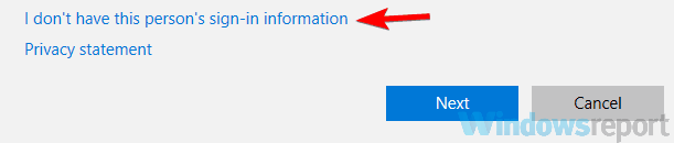 no sign in information run as administrator doesn't work