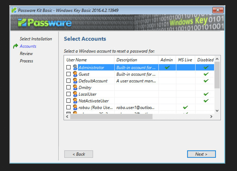 outlook password manager