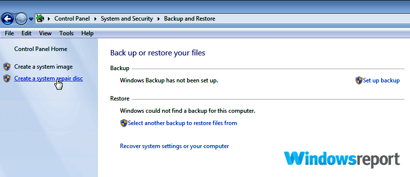 this version of system recovery options is not compatible usb