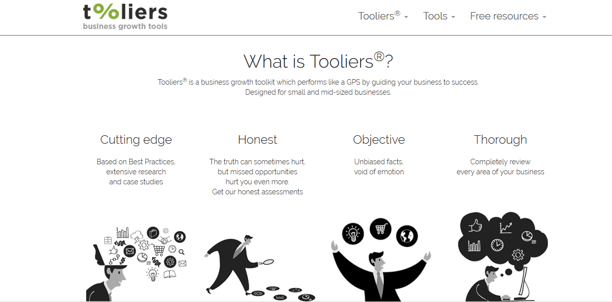 Tooliers small business diagnostic software