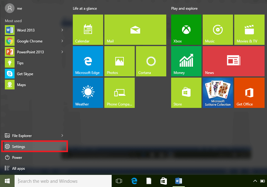 settings start menu EA servers problem