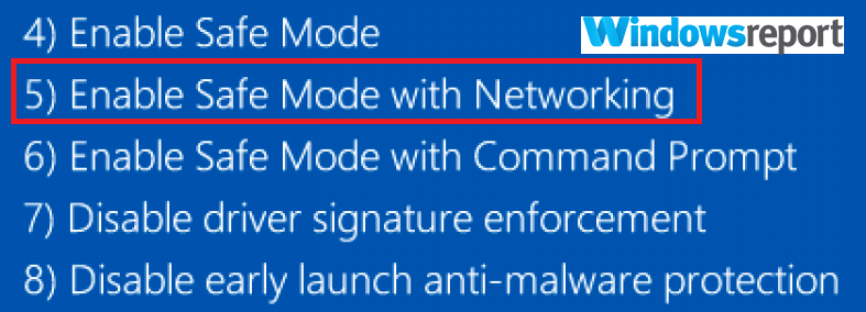 enable safe mode with networking laptop won't open any browser